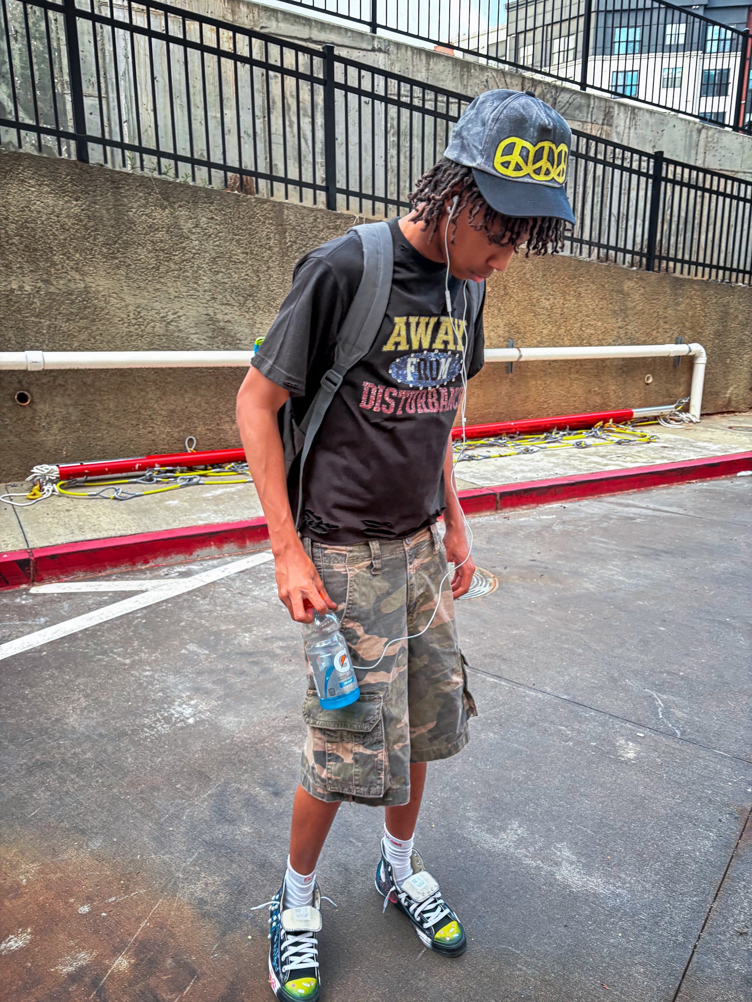 Men's Streetwear AFD Black T-shirt