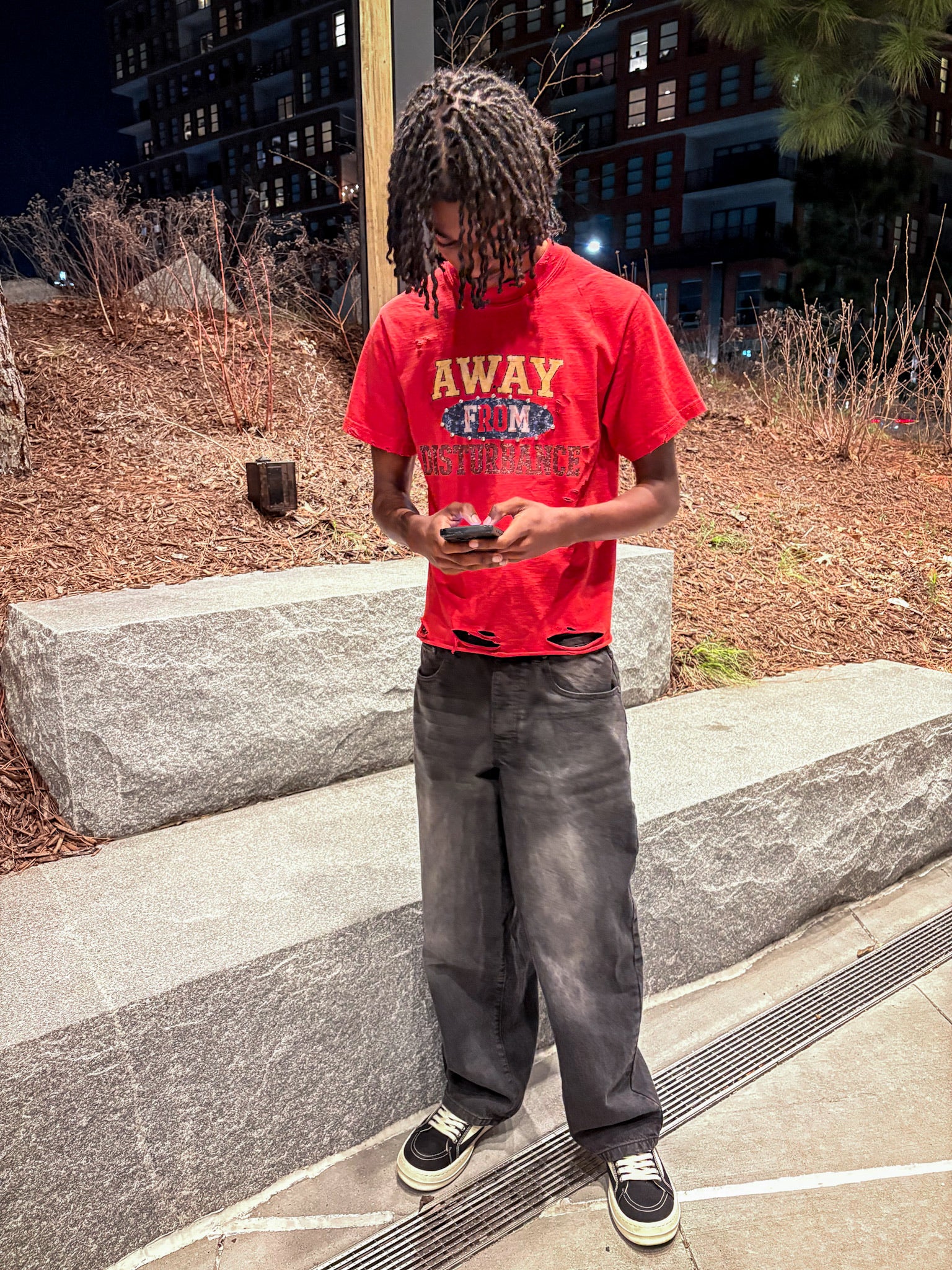 Men's Streetwear AFD Red T-shirt