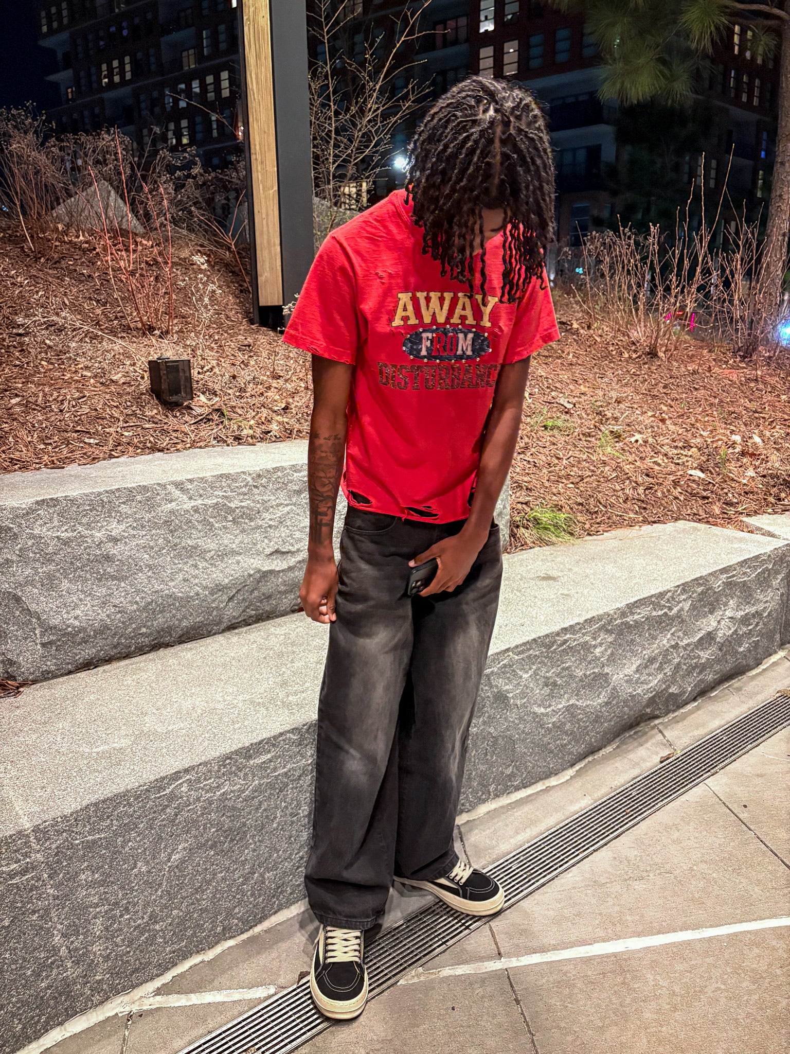 Men's Streetwear AFD Red T-shirt