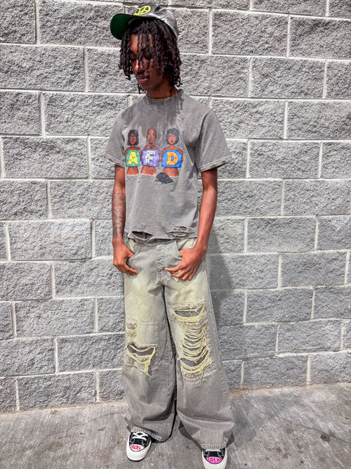 Men's Streetwear AFD Grey T-Shirt